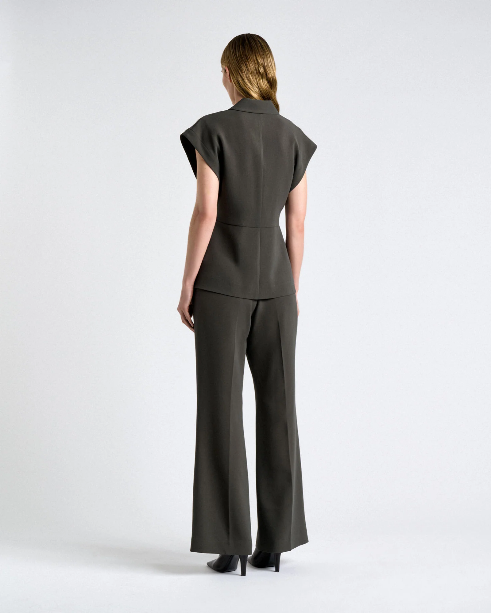 Acetate Crepe Bootleg Pant - Image 5