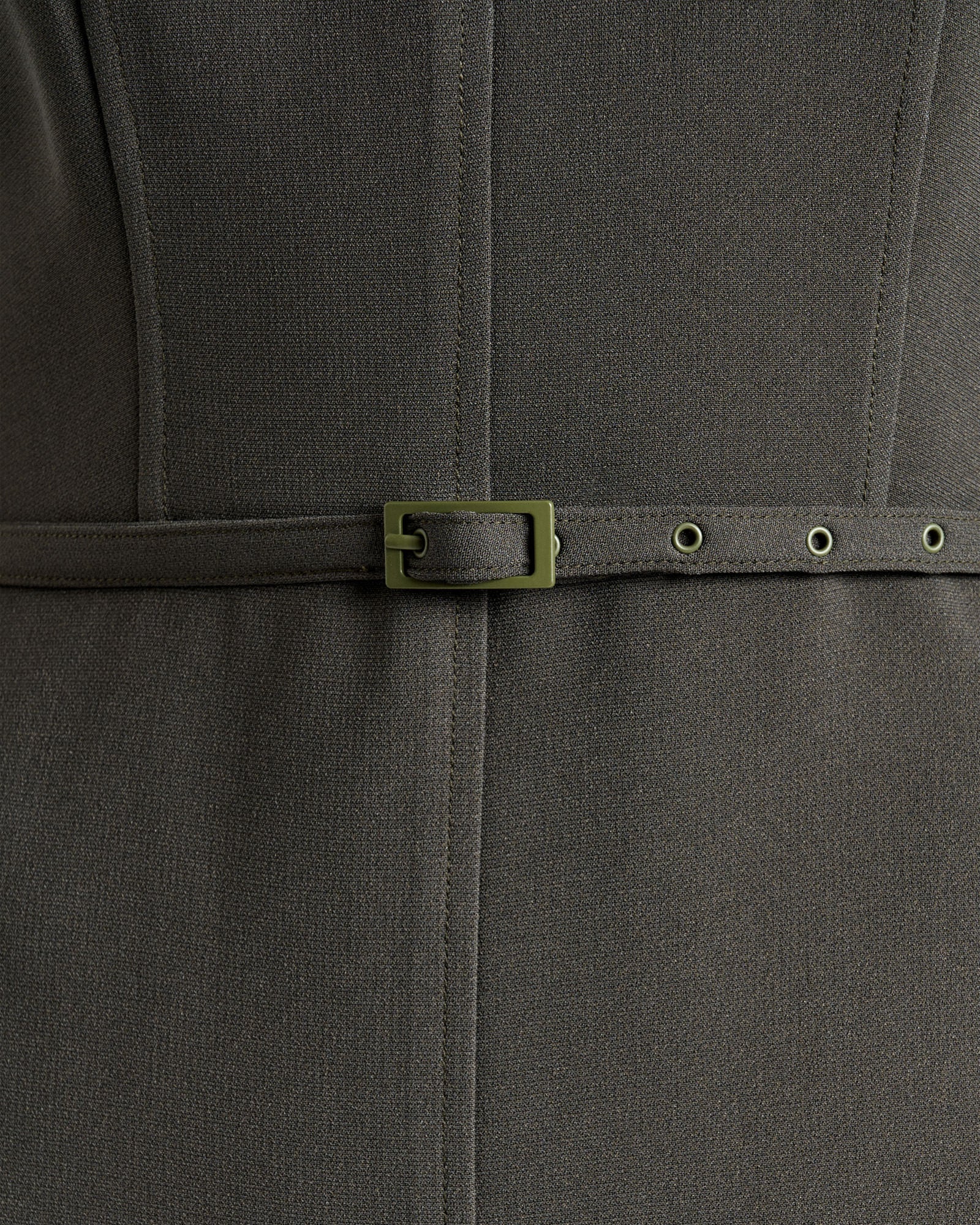 Acetate Crepe Petal Sleeve Dress - Image 5