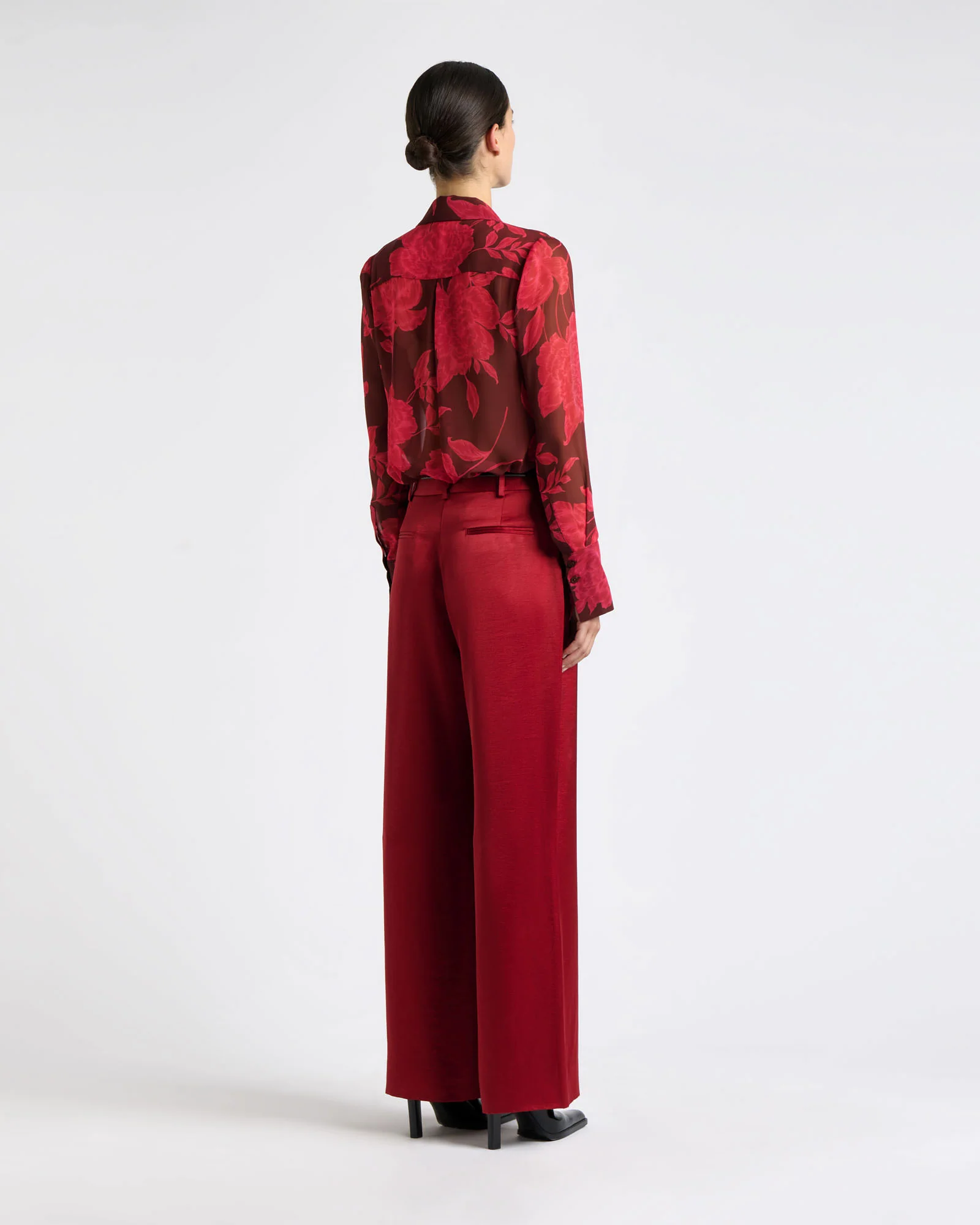 Amour Floral Chiffon Shirt - Image 3