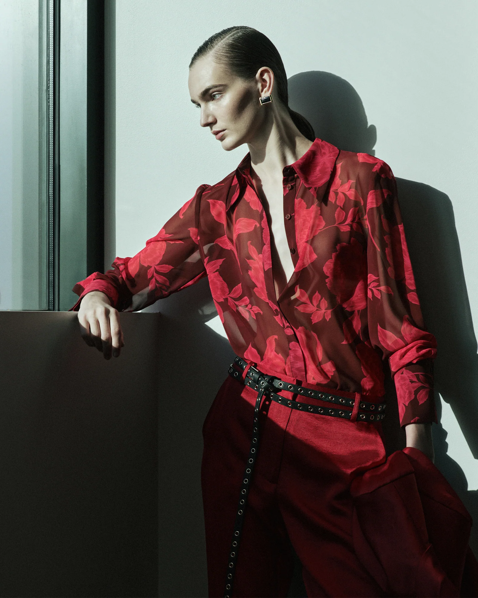 Amour Floral Chiffon Shirt - Image 5