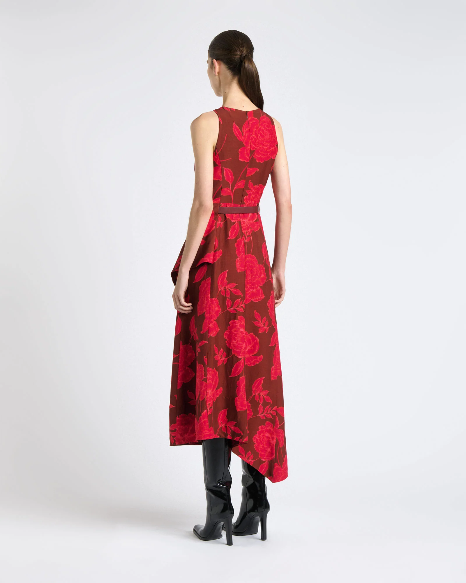 Amour Floral Waterfall Midi Dress - Image 4