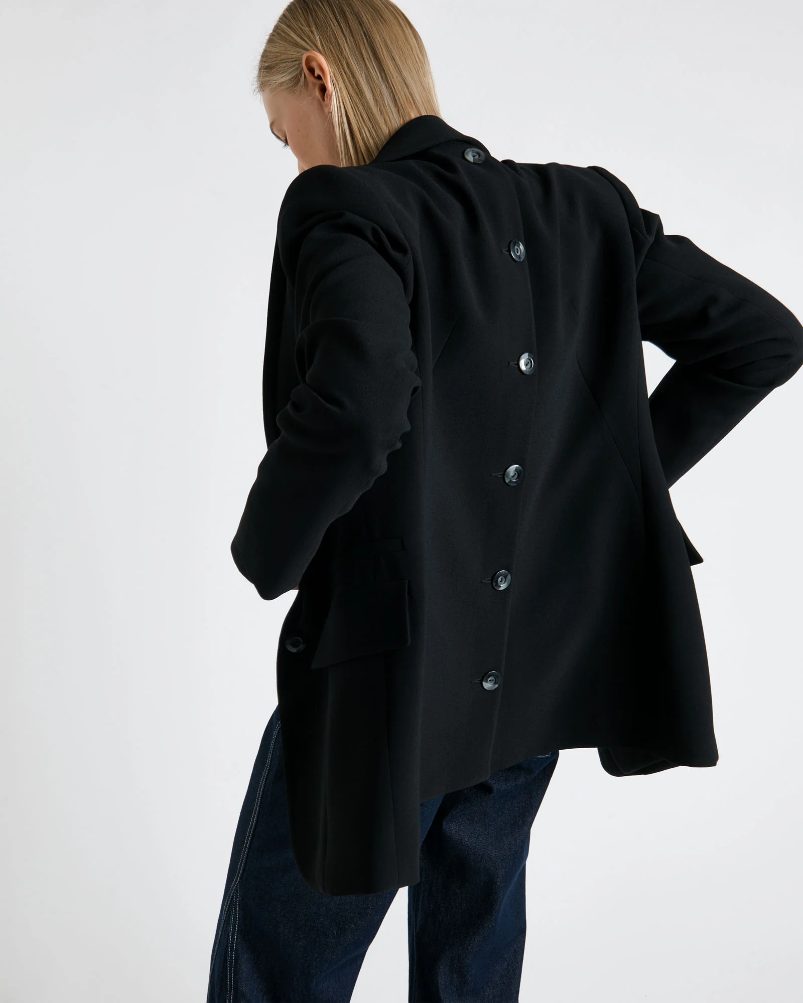 Button Through Back Blazer - Image 3