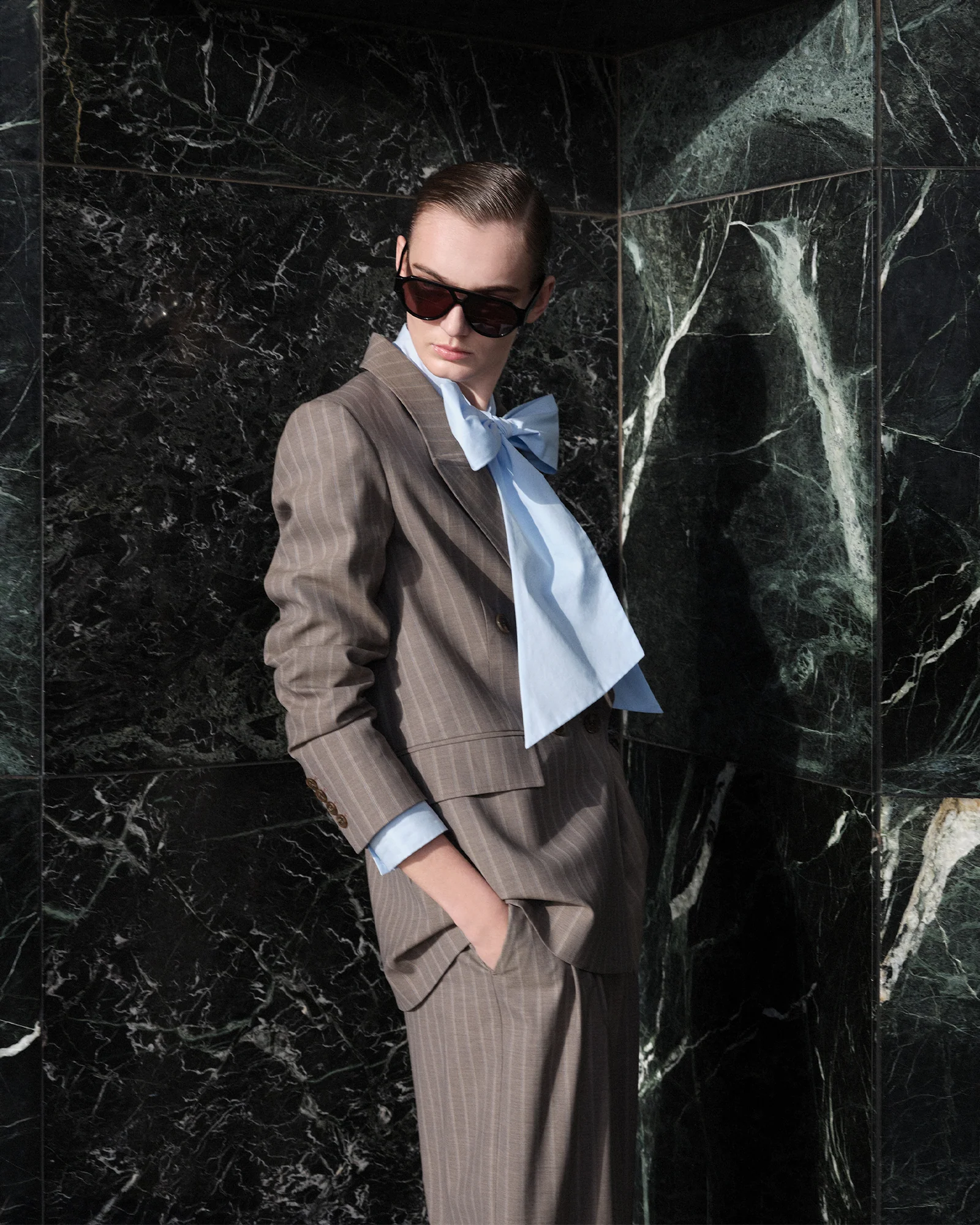 Good Earth Cotton Tie Neck Blouse - Image 7