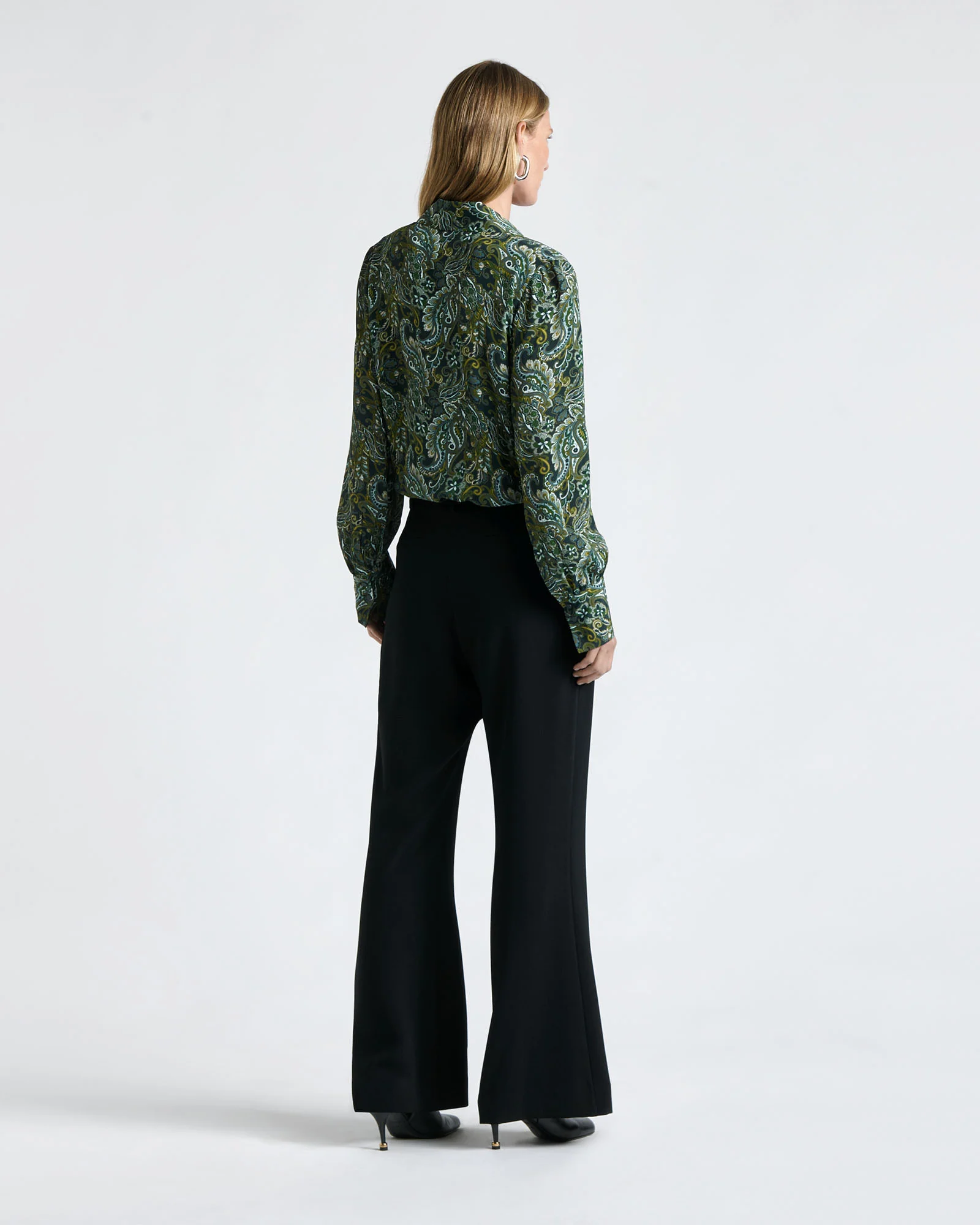 Pin Tuck Detail Flared Pant - Image 3