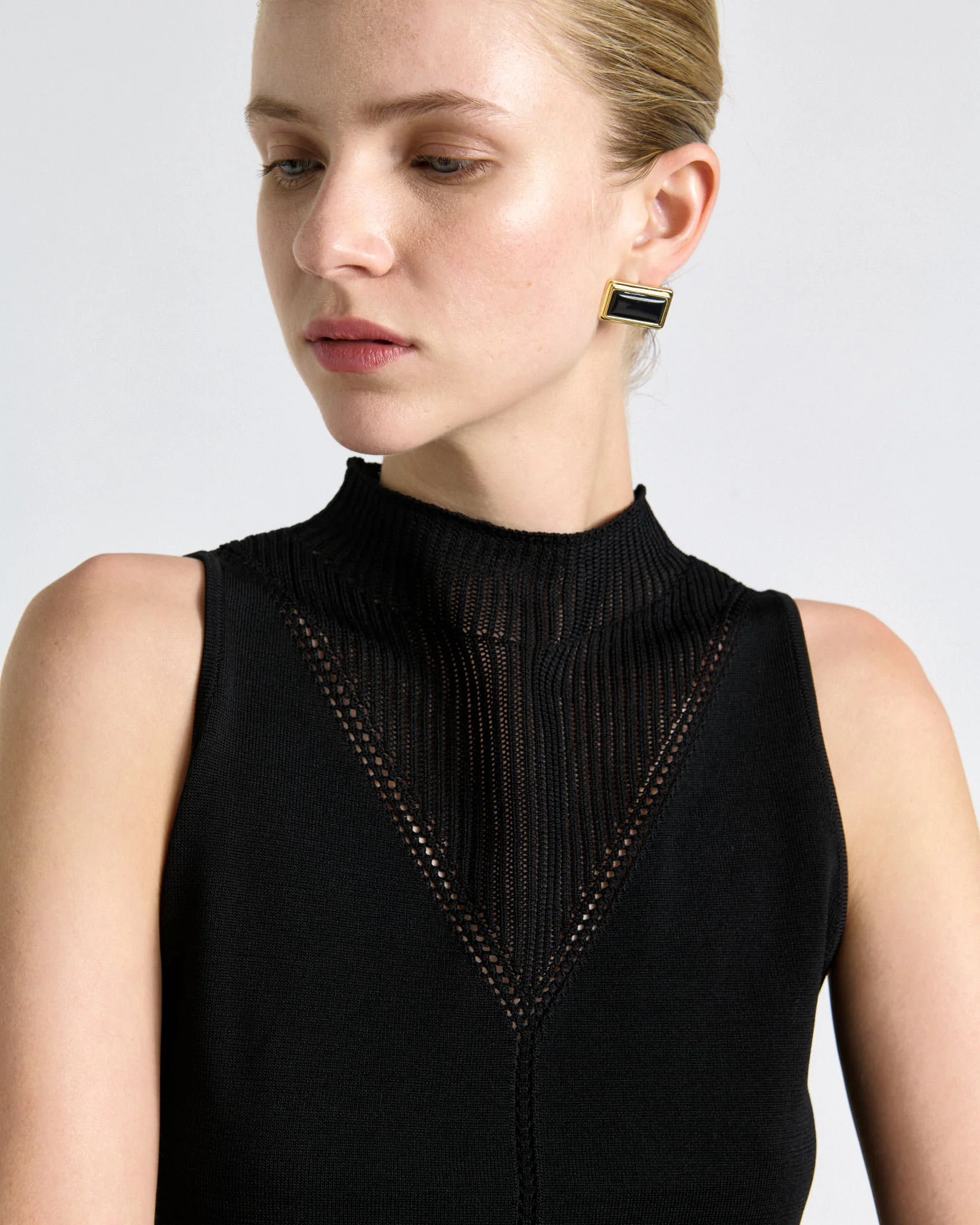 Pointelle Detail Knit Tank - Image 11