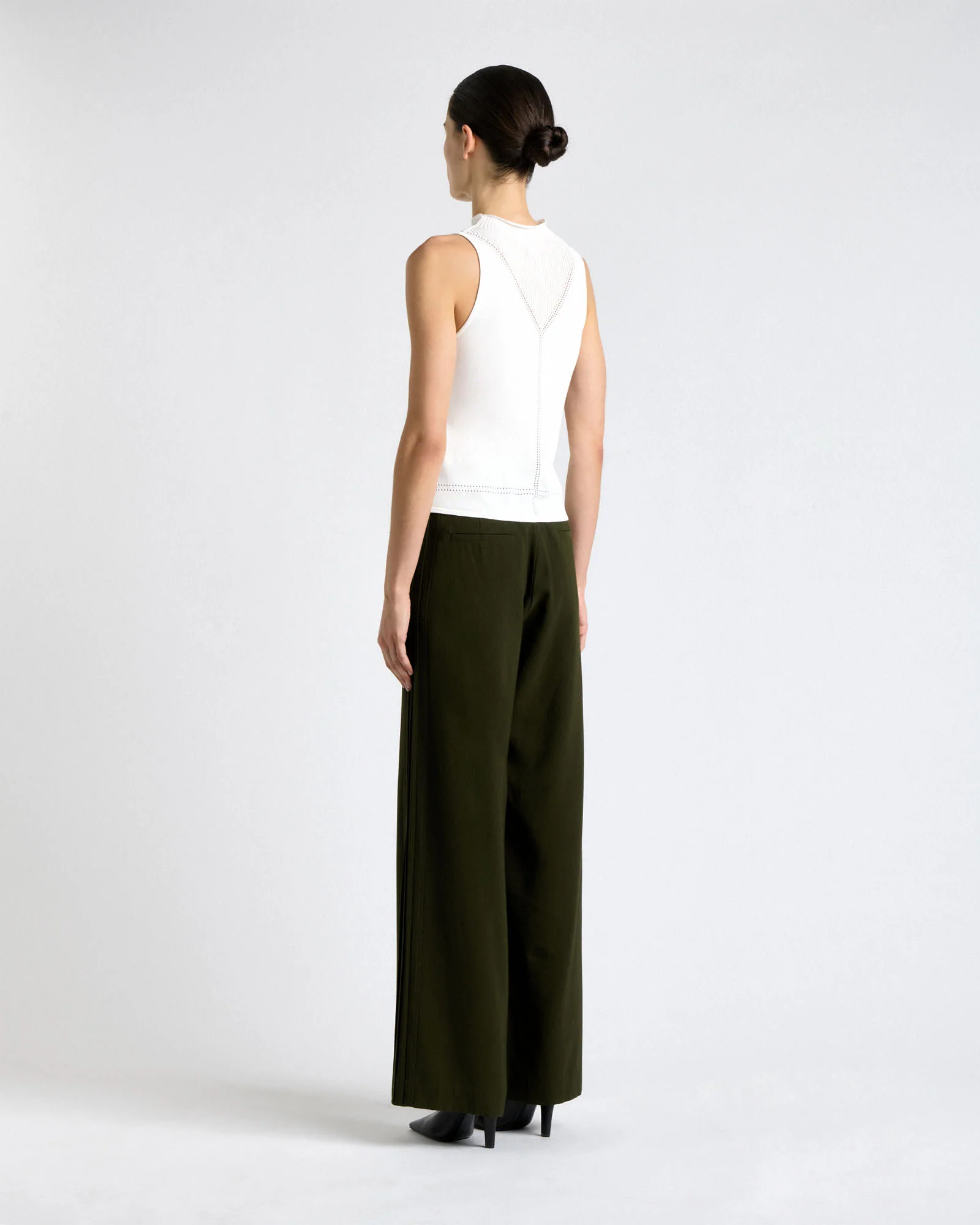 Pointelle Detail Knit Tank - Image 4