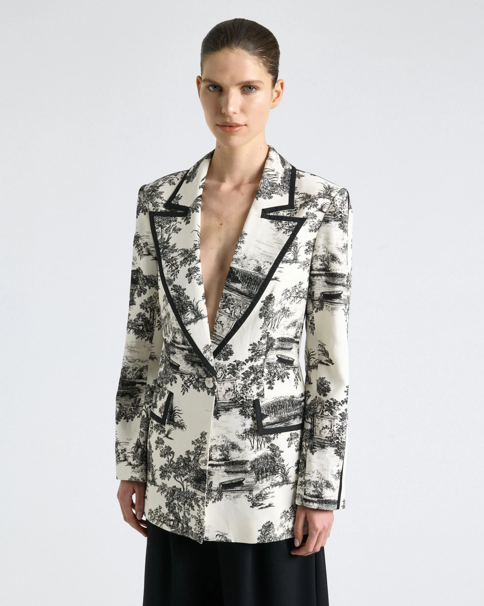 Porcelain Toile Blazer - Image 3