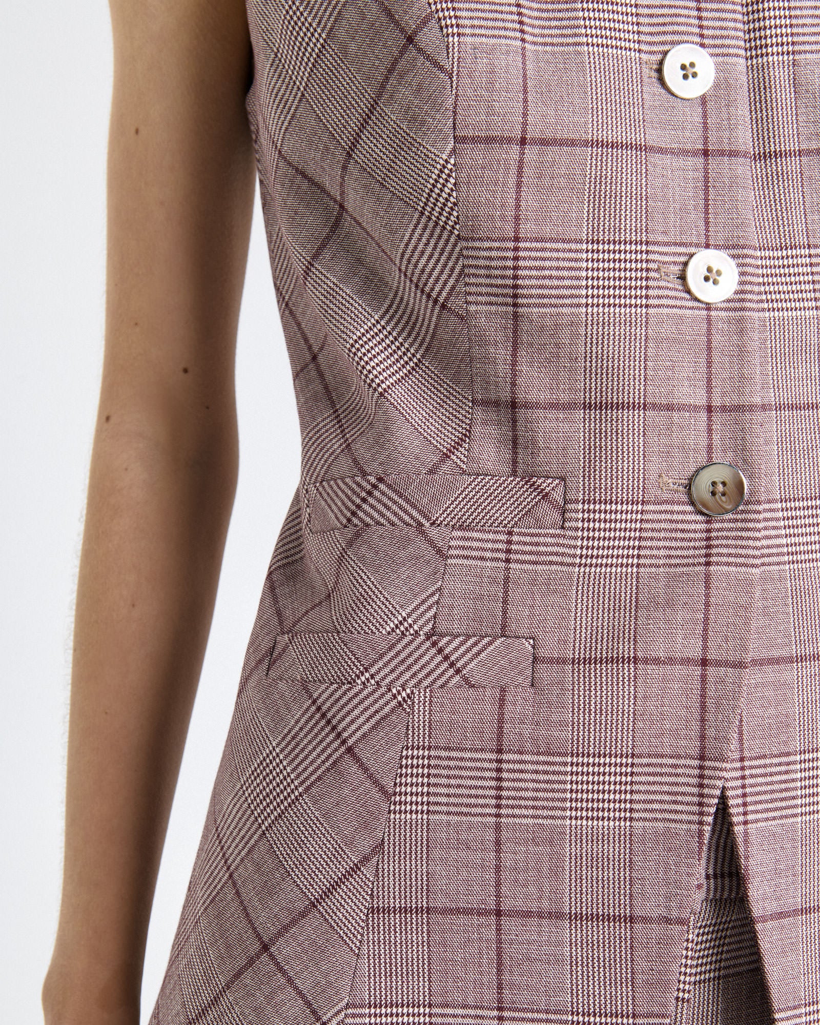 Prince of Wales Check Waistcoat - Image 3