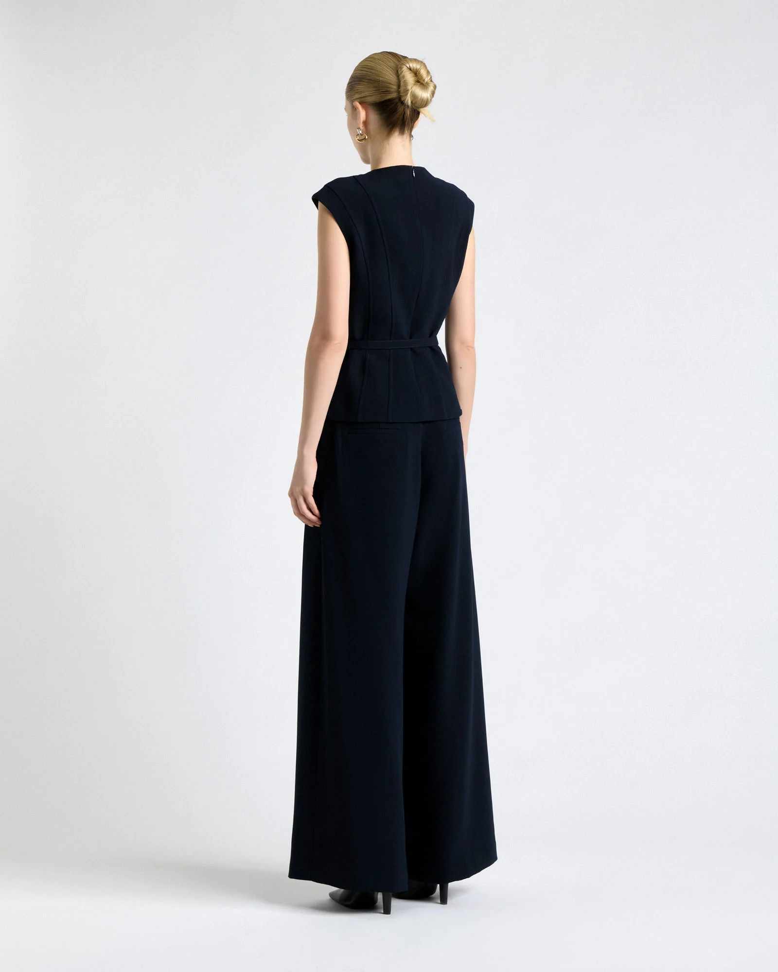 Recycled Crepe Lipped Seam Top - Image 4