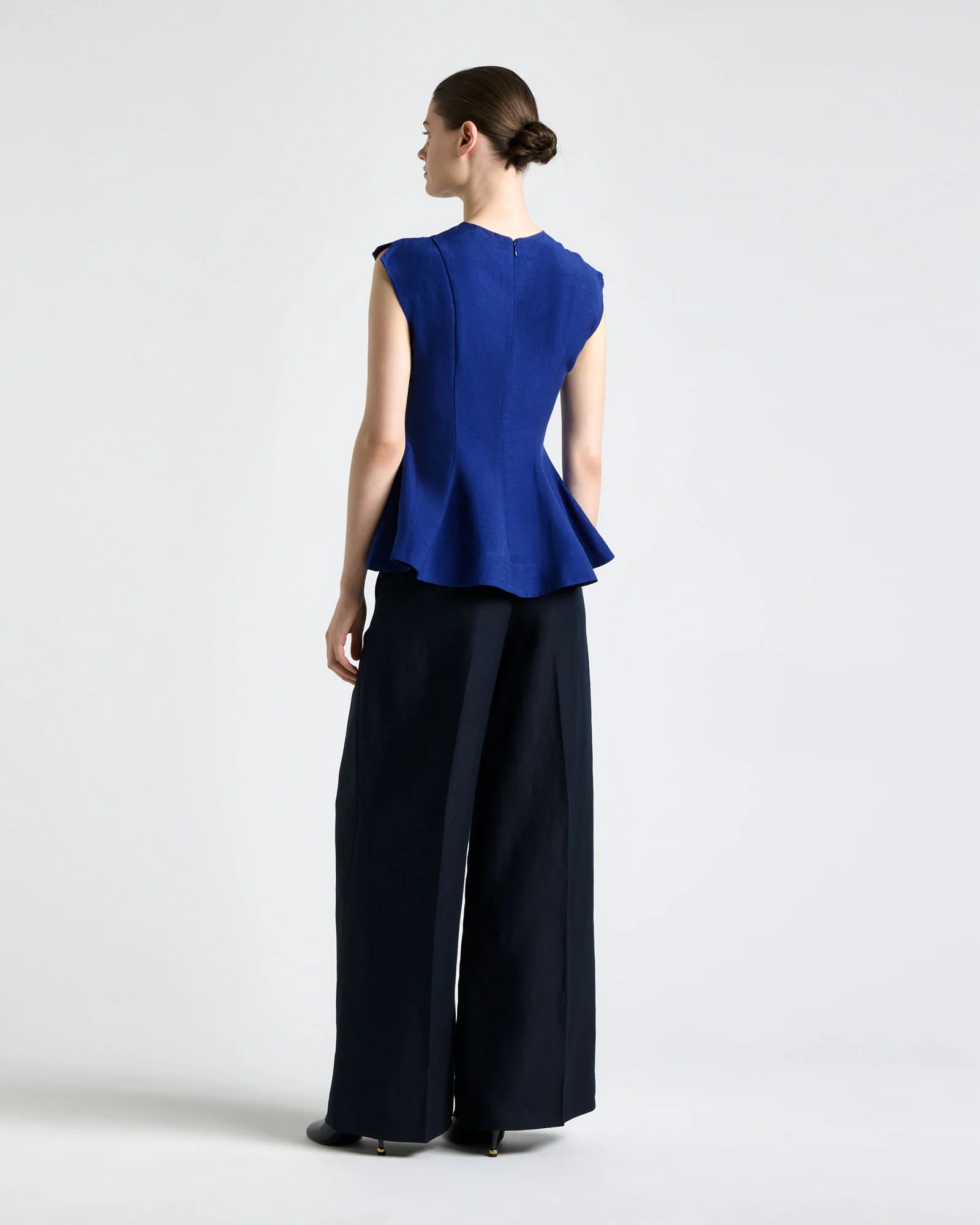 Sapphire Viscose Blend Peplum Top - Image 4