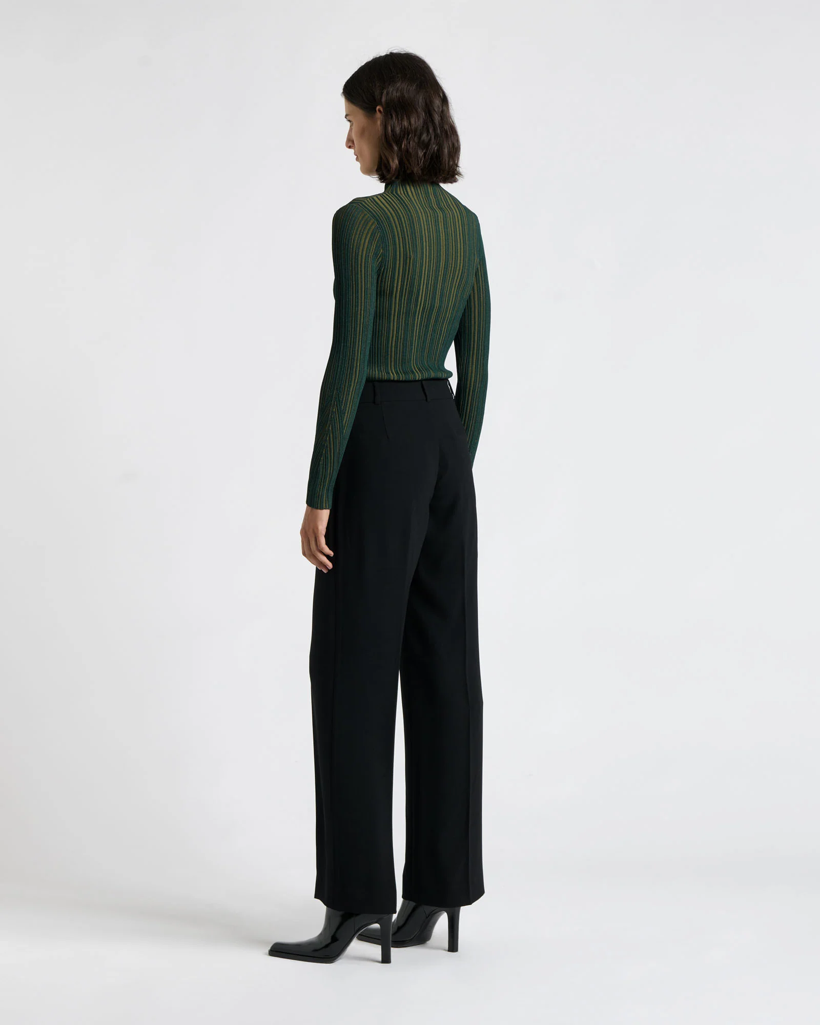 Satin Back Crepe Straight Leg Pant - Image 3