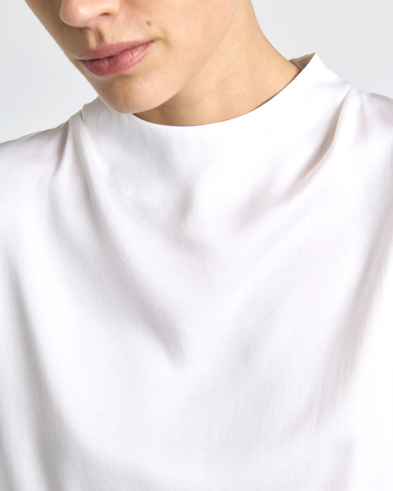 Satin Cowl Neck Top - Image 7