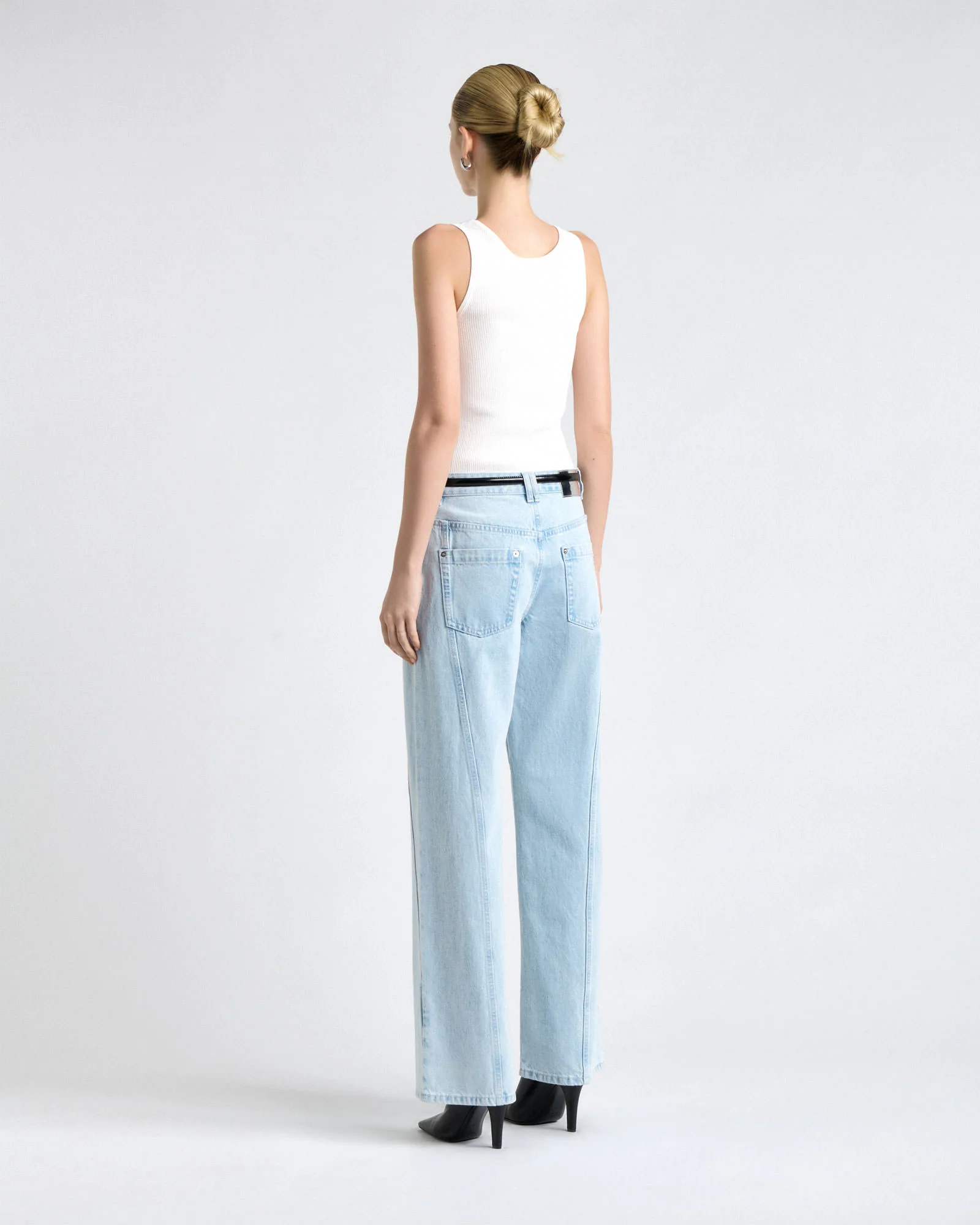 Scoop Neck Ribbed Knit Tank - Image 3