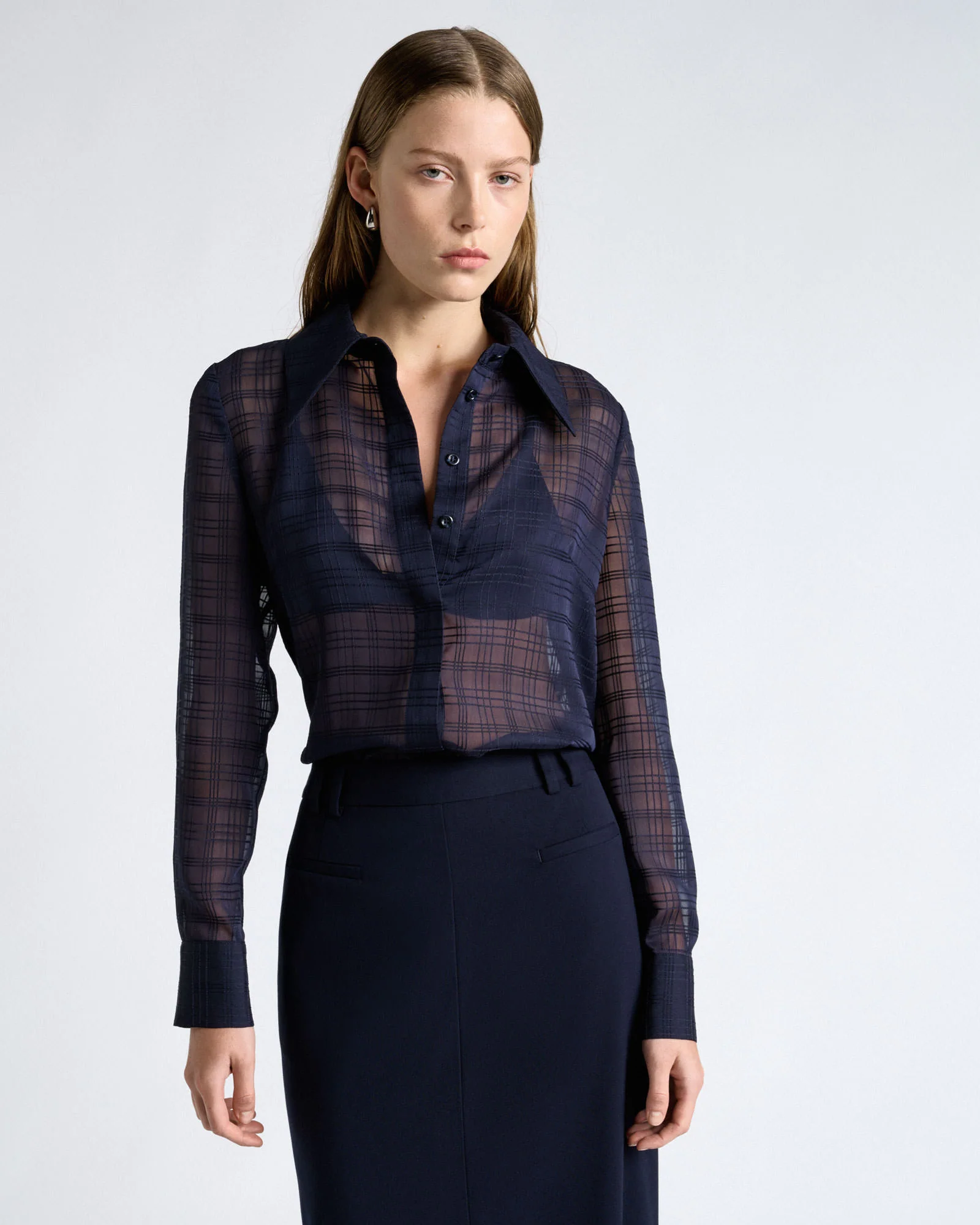 Sheer Check Shirt - Image 6