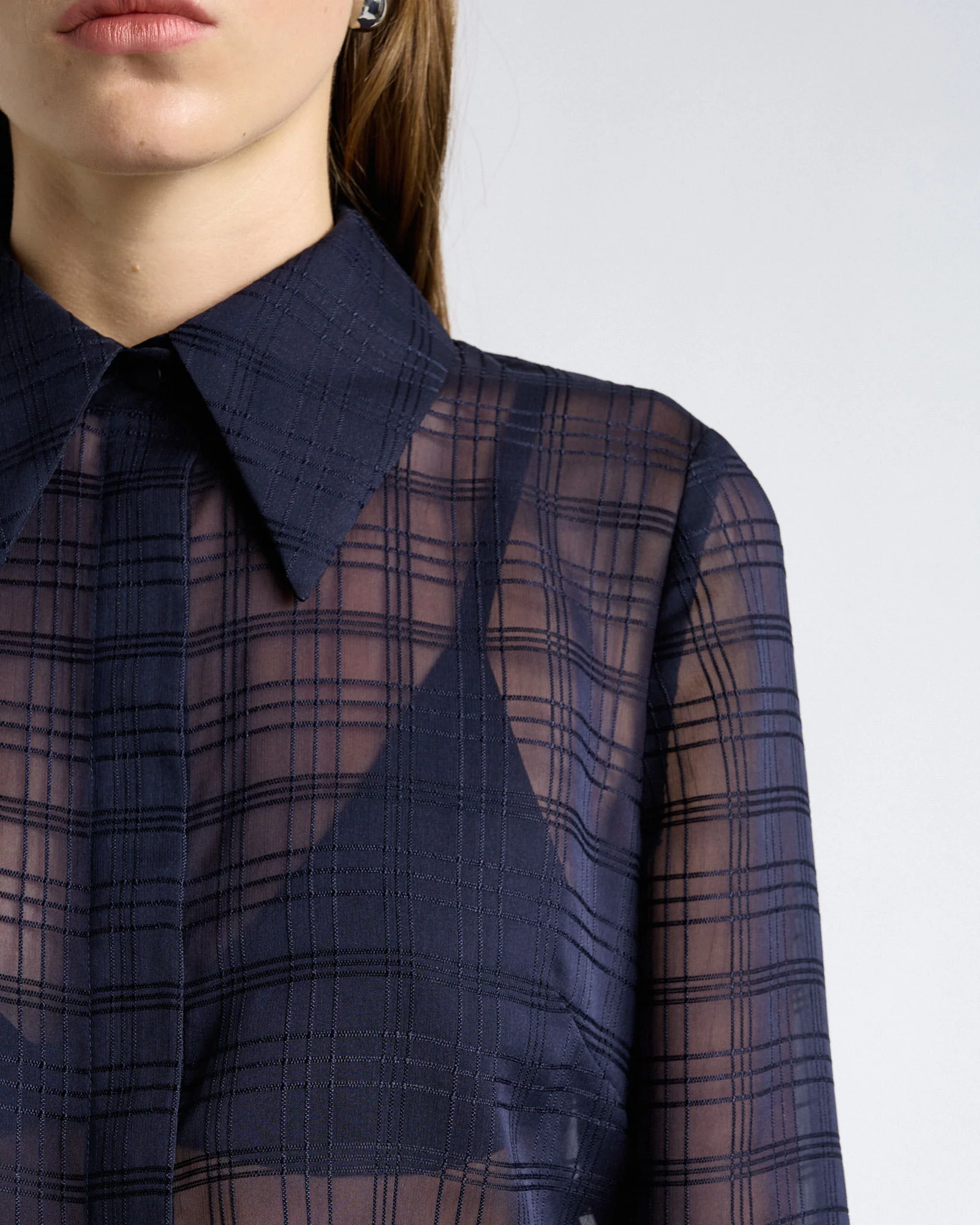 Sheer Check Shirt - Image 8