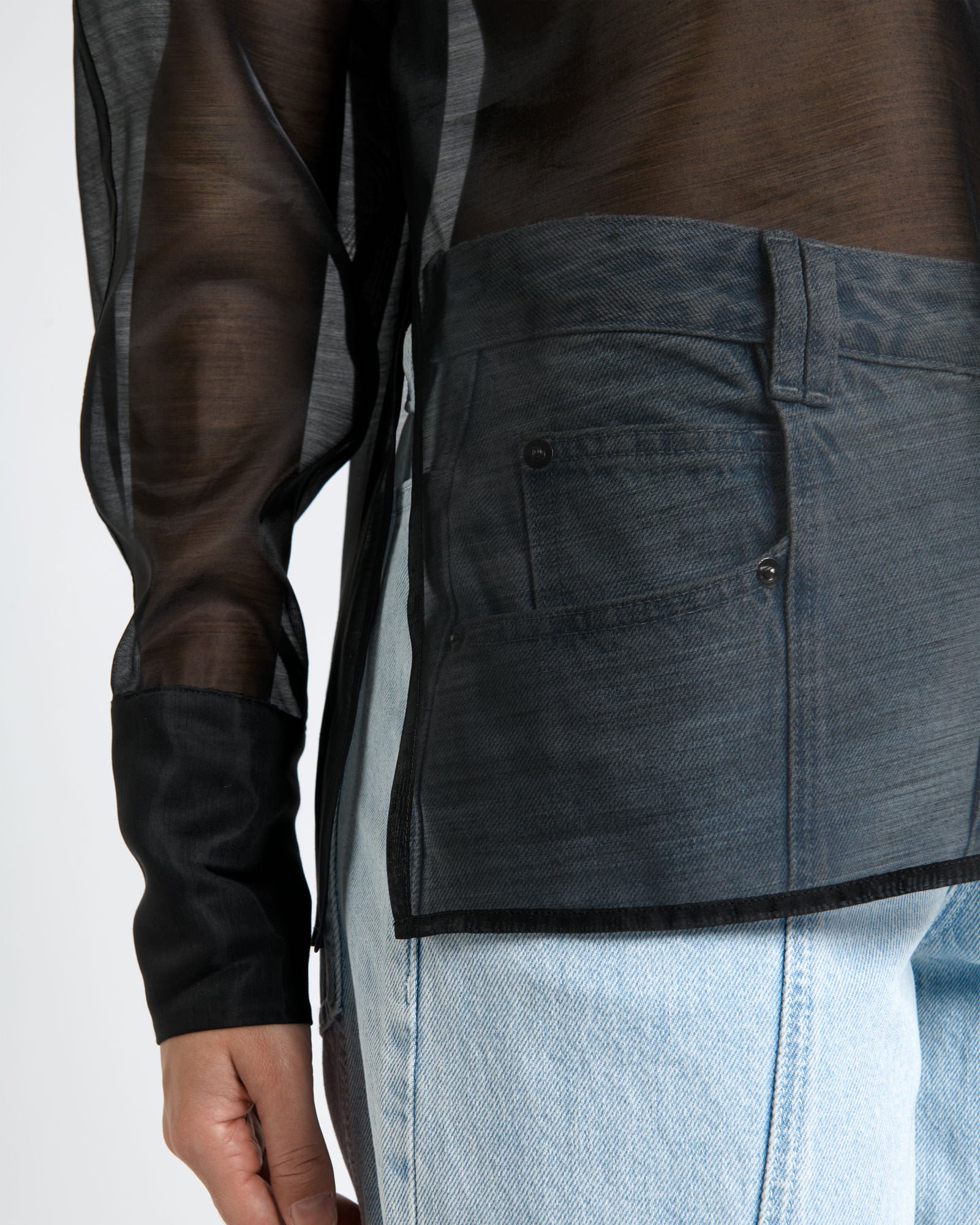 Sheer Organza Shirt - Image 4