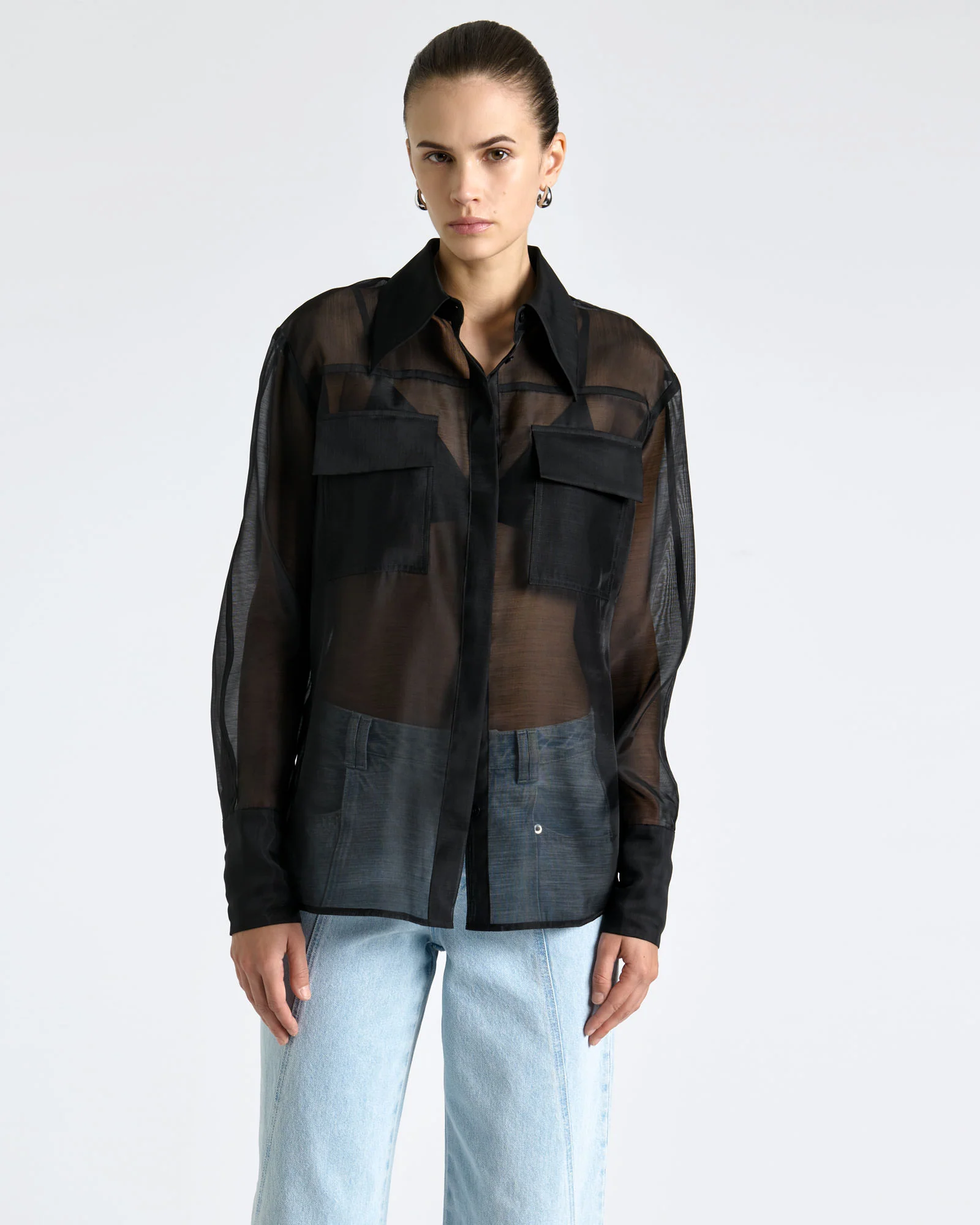 Sheer Organza Shirt - Image 5