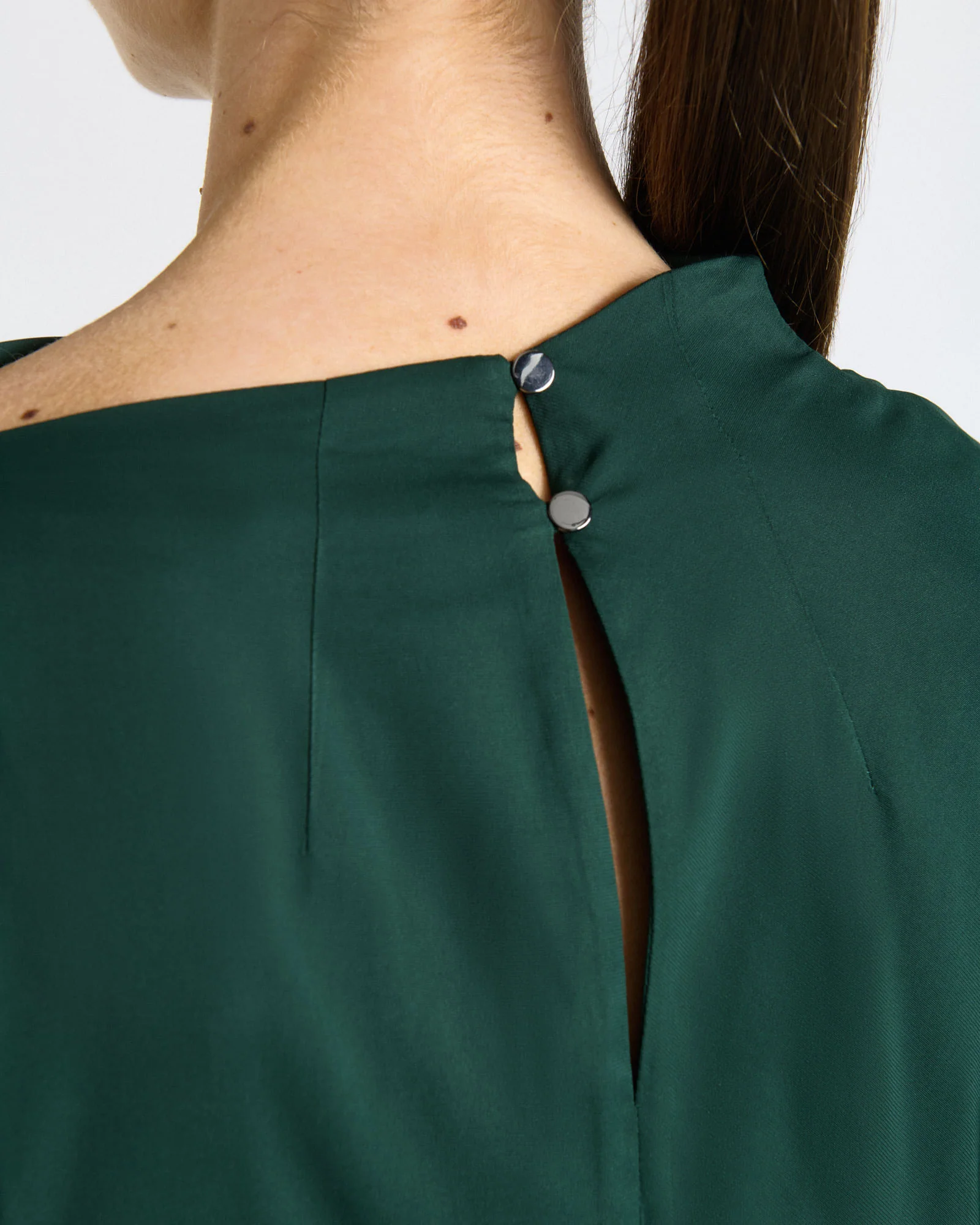 Stretch Viscose Drape Neck Top - Image 5