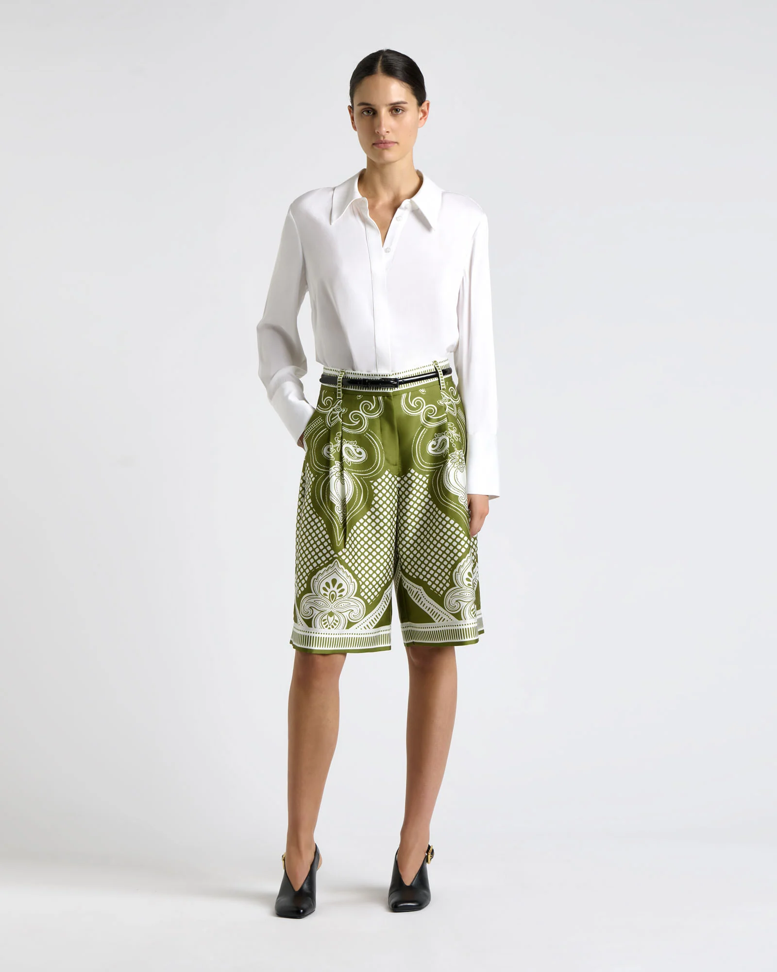 Viscose Blend Satin Shirt - Image 3