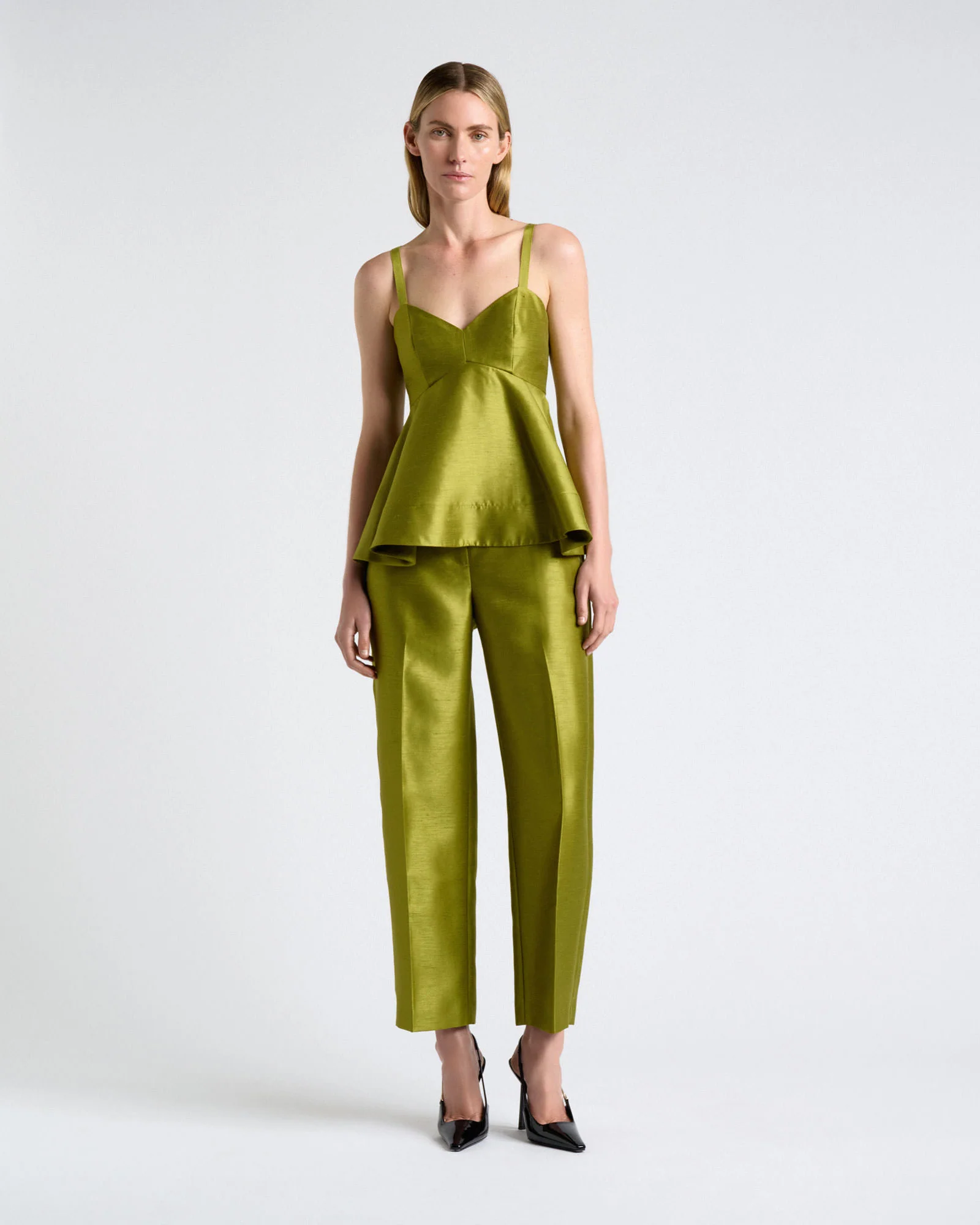 Viscose Lurex Peplum Top - Image 3