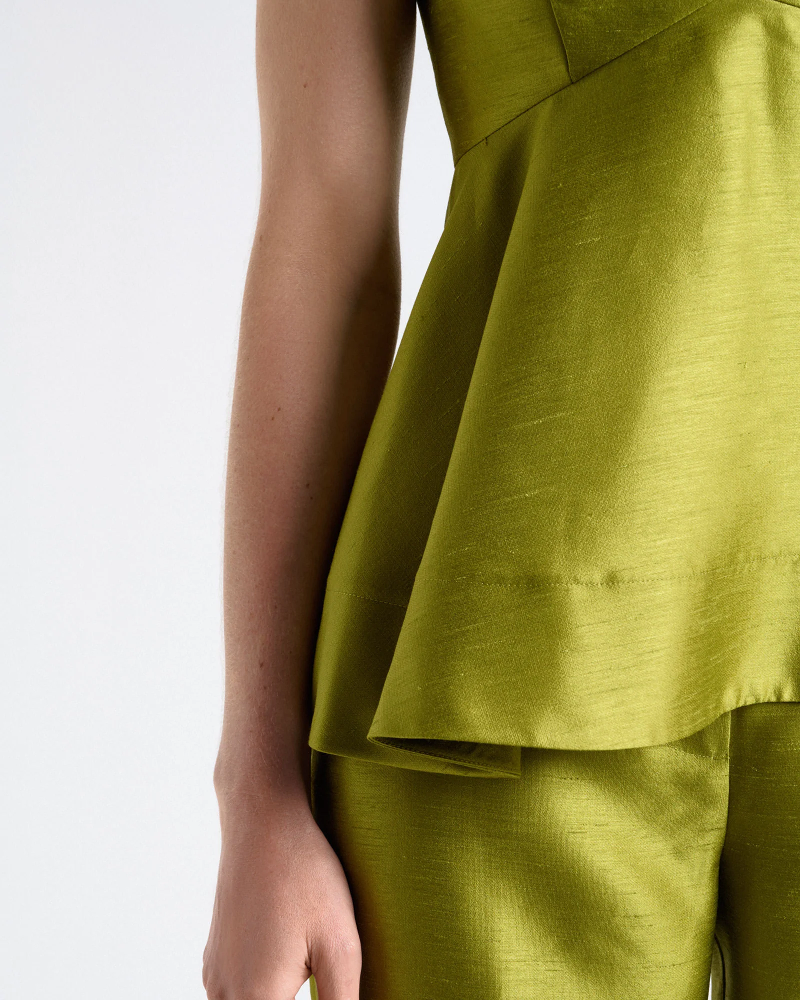 Viscose Lurex Peplum Top - Image 5