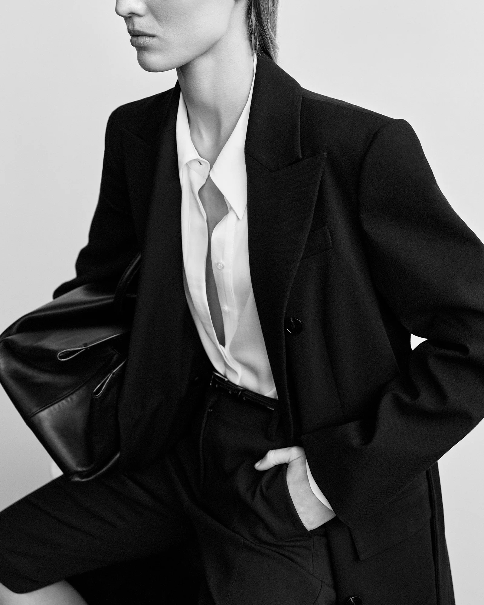 Viscose Twill Maxi Blazer - Image 7